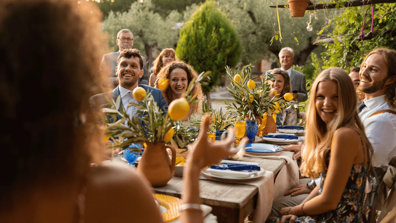Eiffel Tower with greenery and flowers